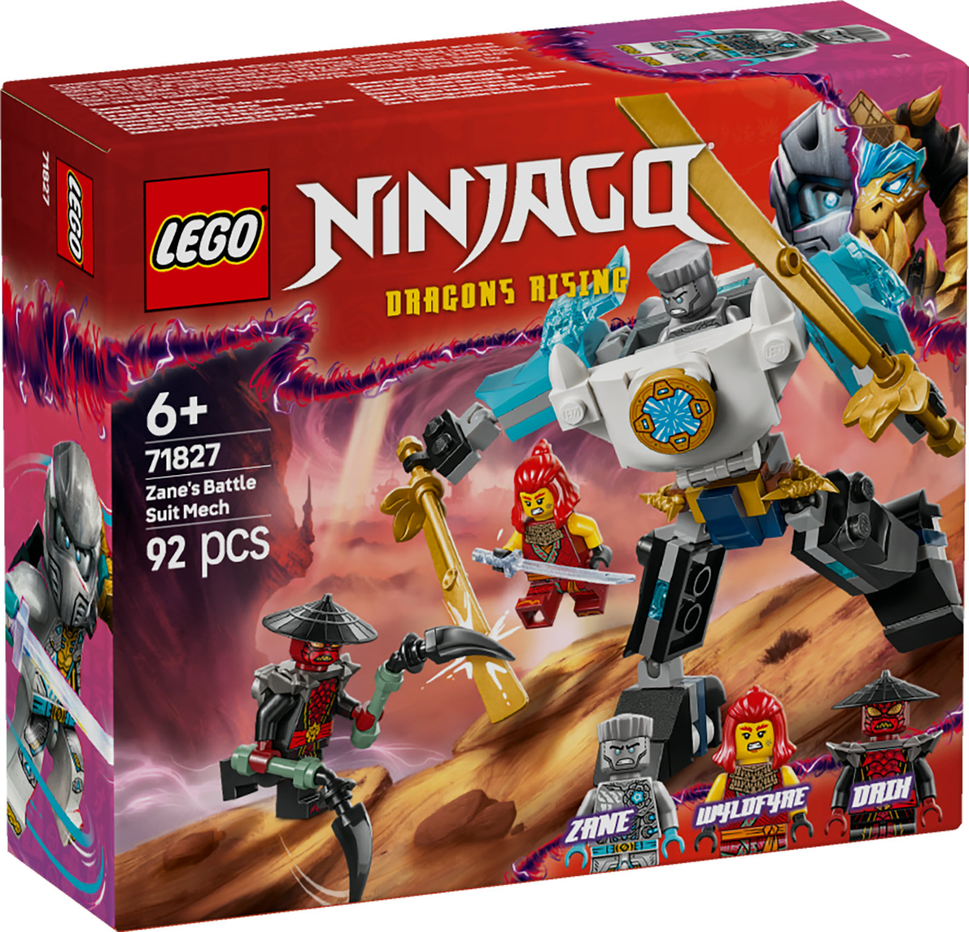 LEGO® NINJAGO® Zane robotizuotas kovos kostiumas 71827