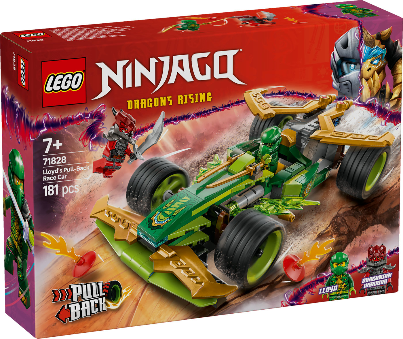 LEGO® NINJAGO® Lloyd spyruoklinis lenktyninis automobilis 71828