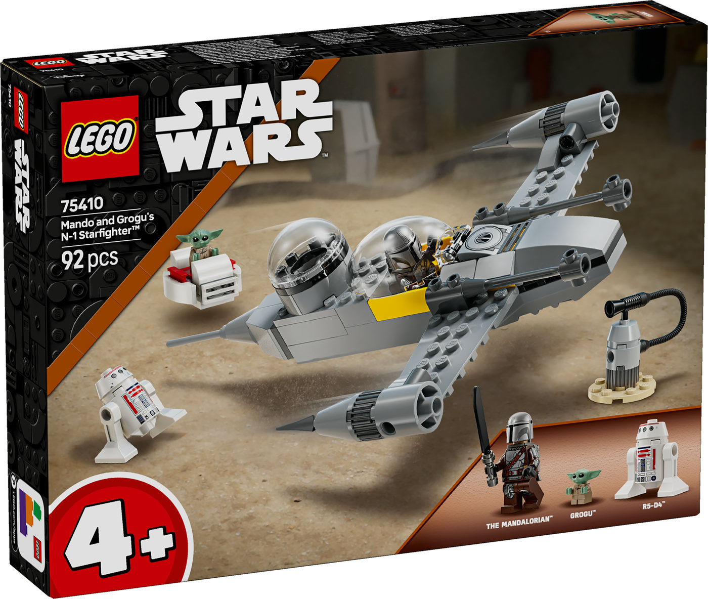 LEGO® Žvaigždžių karų Mando ir Grogu kovos erdvėlaivis N-1 75410