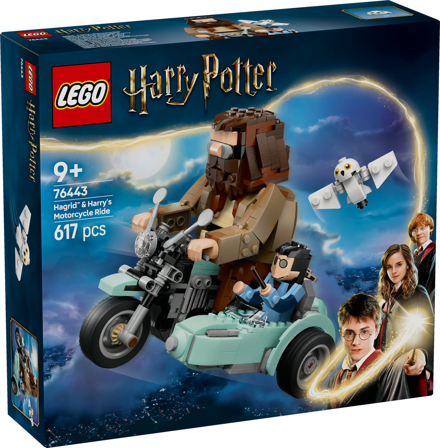 LEGO® Harry Potter™ Hagrido ir Hario pasivažinėjimas motociklu 76443