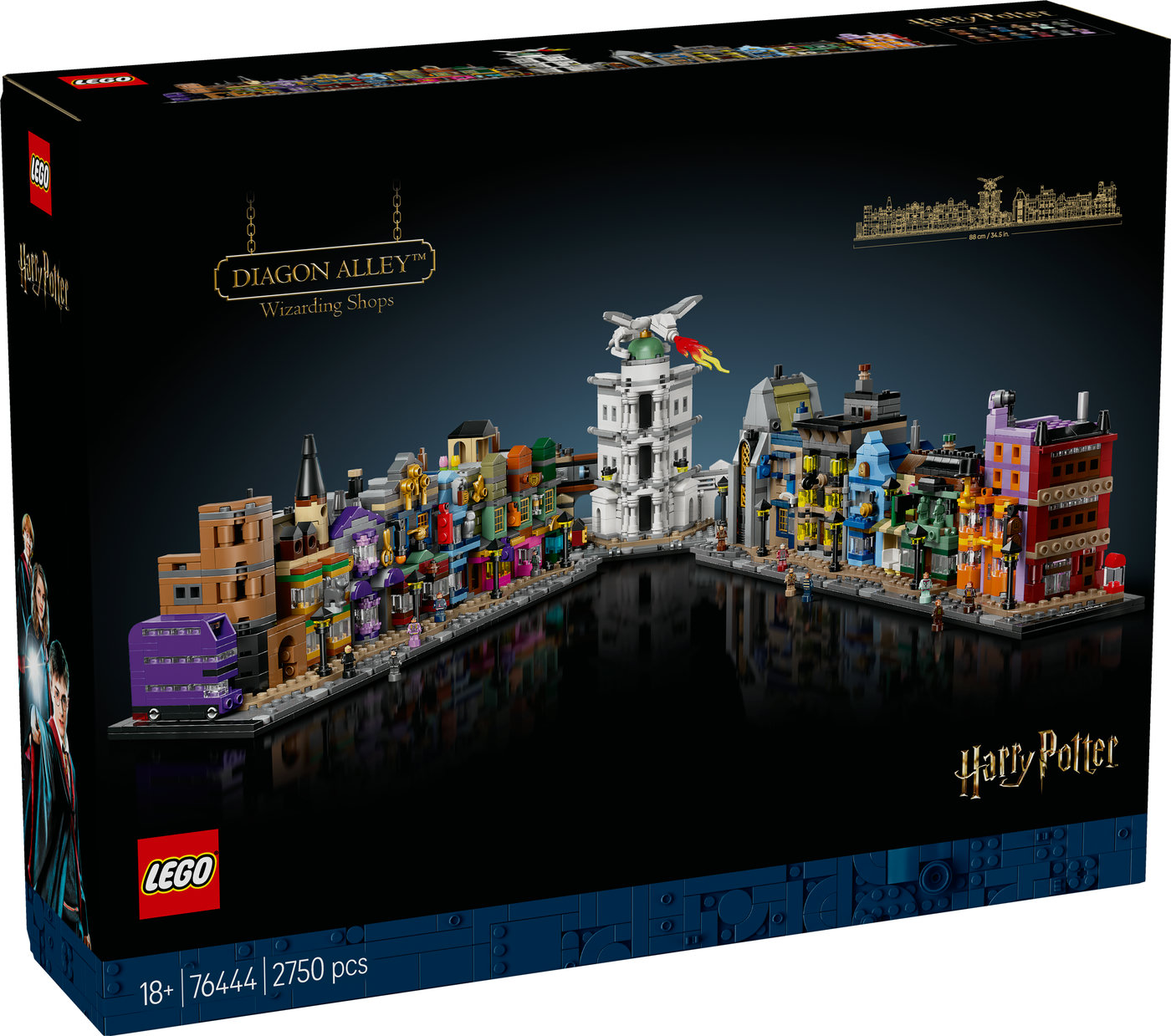 LEGO® Harry Potter™ Skersinio skersgatvio burtininkų parduotuvės 76444