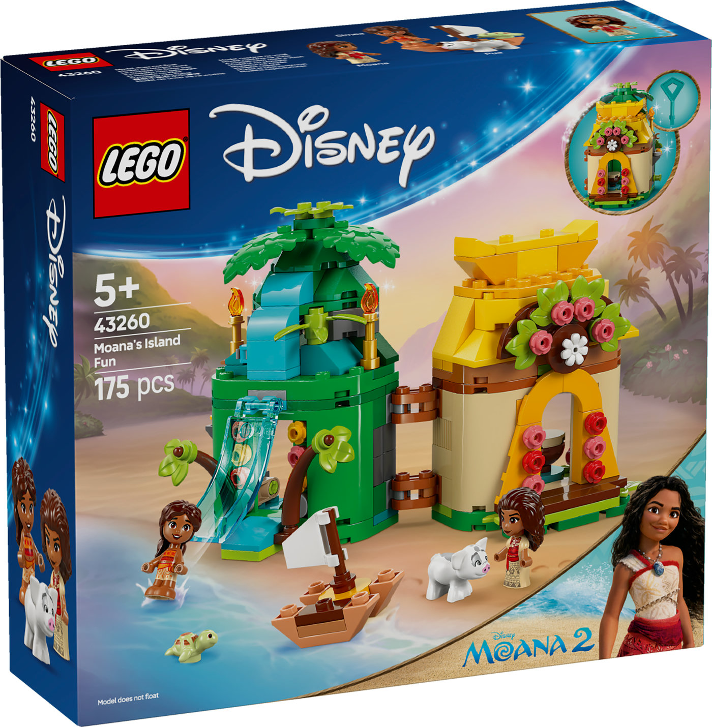 LEGO® ǀ Disney Moanos pramogos saloje Smagus konstruojamas modelis žaisti 43260