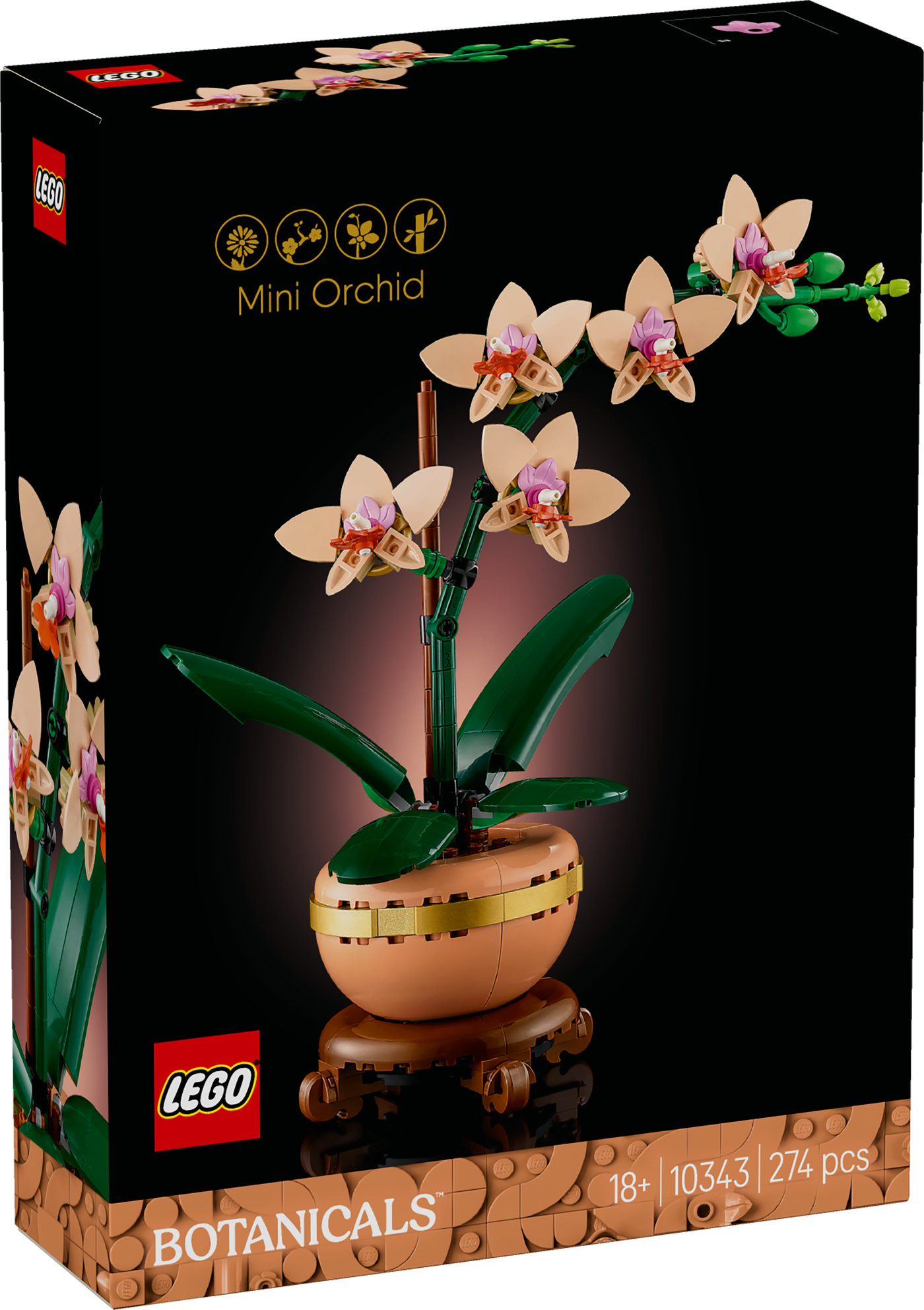 LEGO® Botanicals Mini orchidėja Augalo dovana 10343