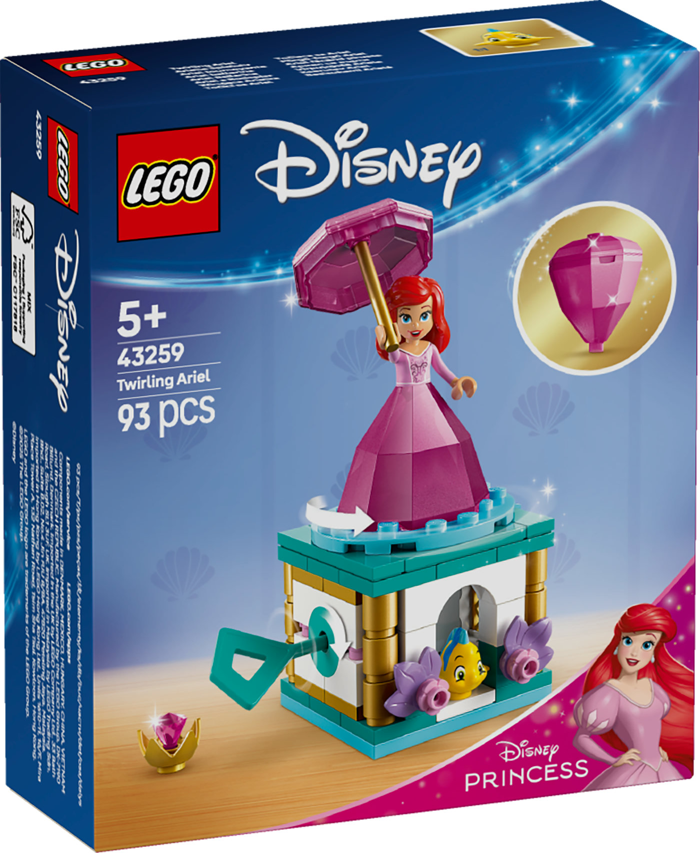 LEGO® ǀ Disney Princess Besisukanti Arielė Rinkinys 43259