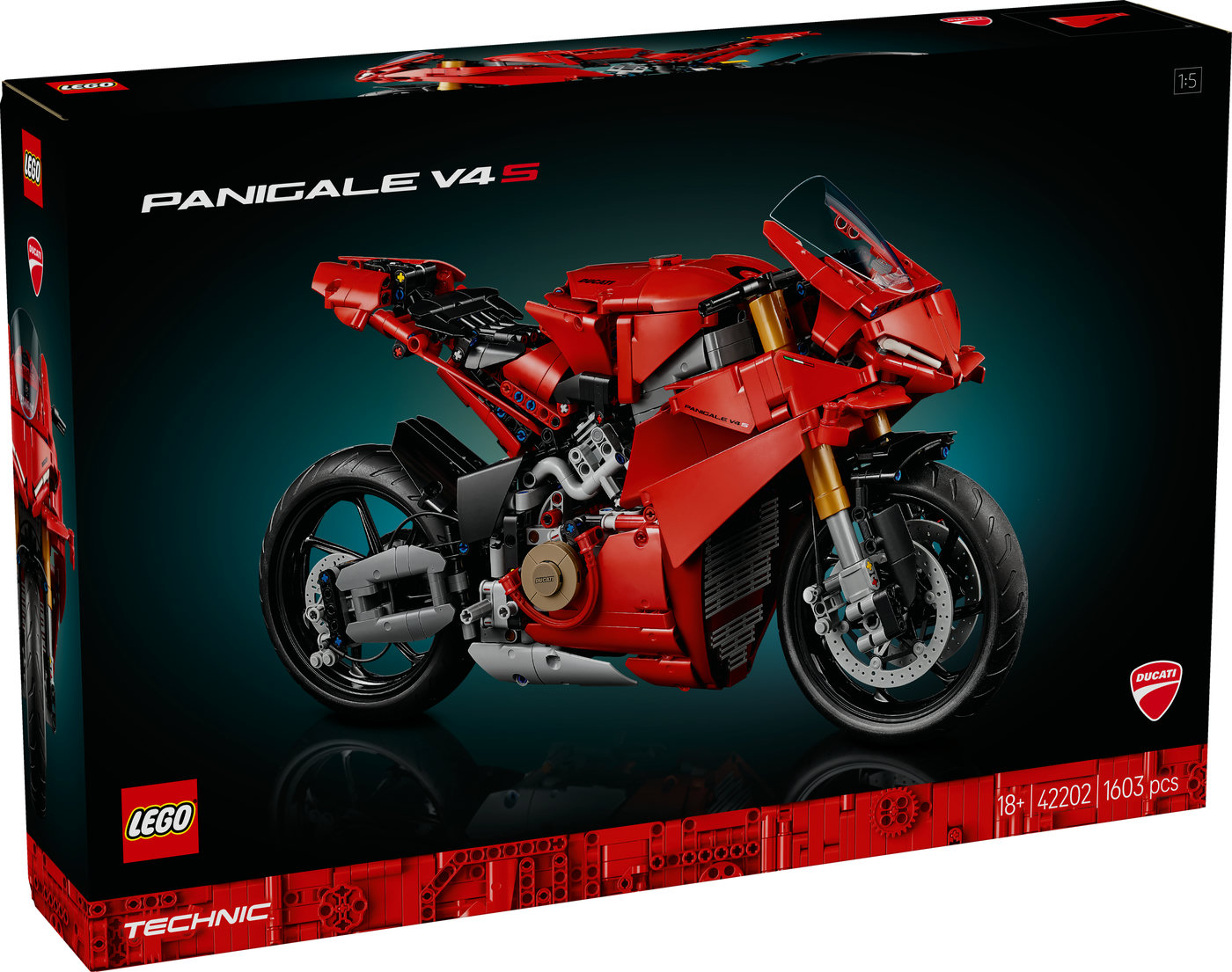 LEGO® Technic™ Motociklas Ducati Panigale V4 S Rinkinys 42202