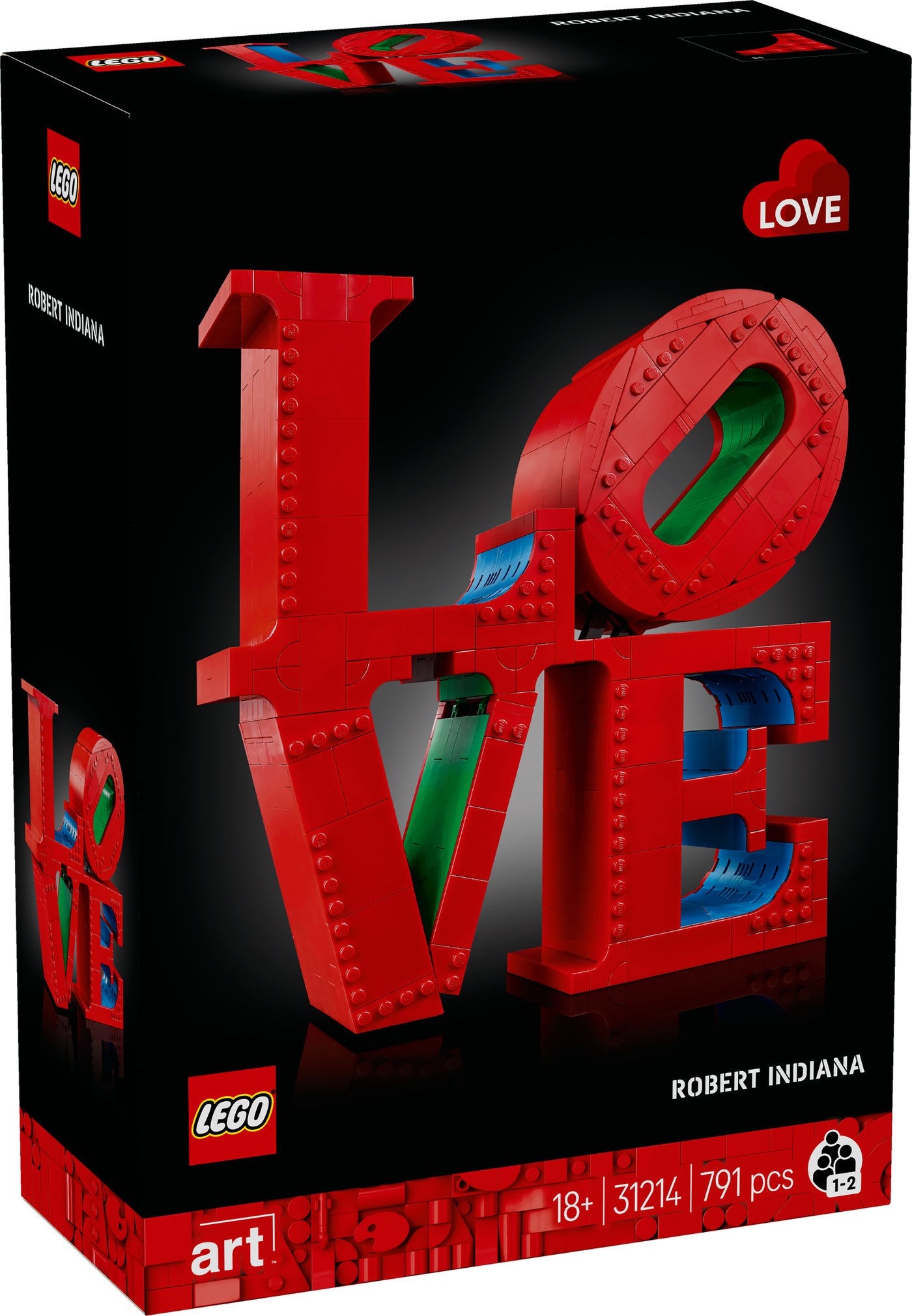 LEGO® Art LOVE, dovana poroms ir namų dekoro idėja 31214