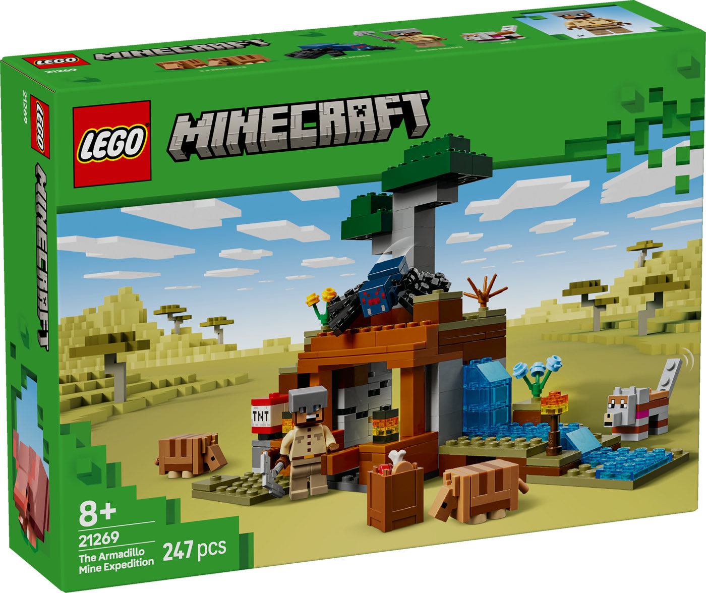 LEGO® Minecraft® Kasyklos tyrinėjimas su šarvuočiu 21269