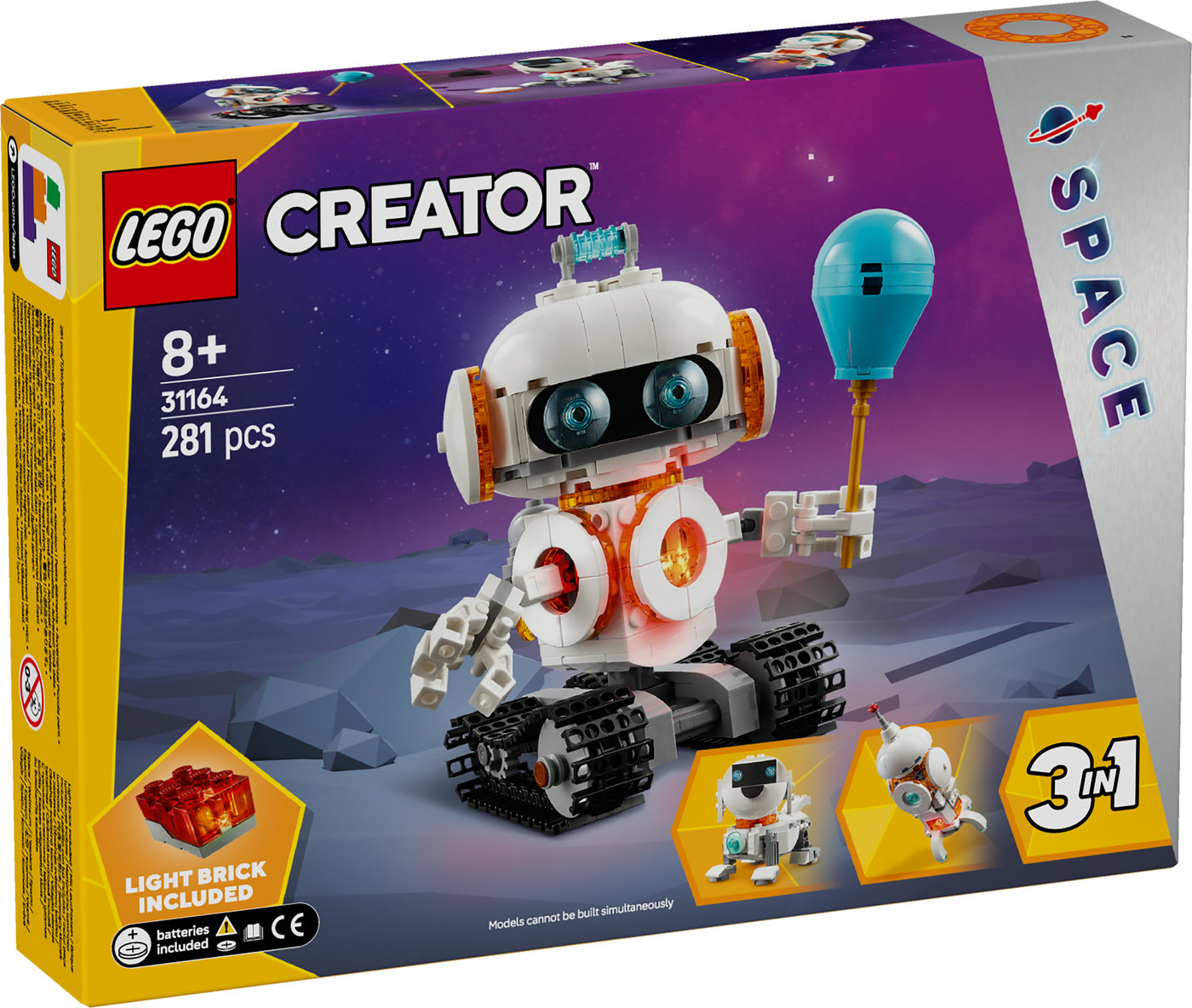 LEGO® Creator Kosminis robotas „trys viename“ Rinkinys 31164