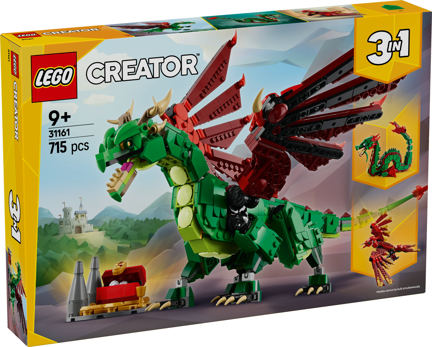 LEGO® Creator Viduramžių drakonas Žaidimo rinkinys 31161