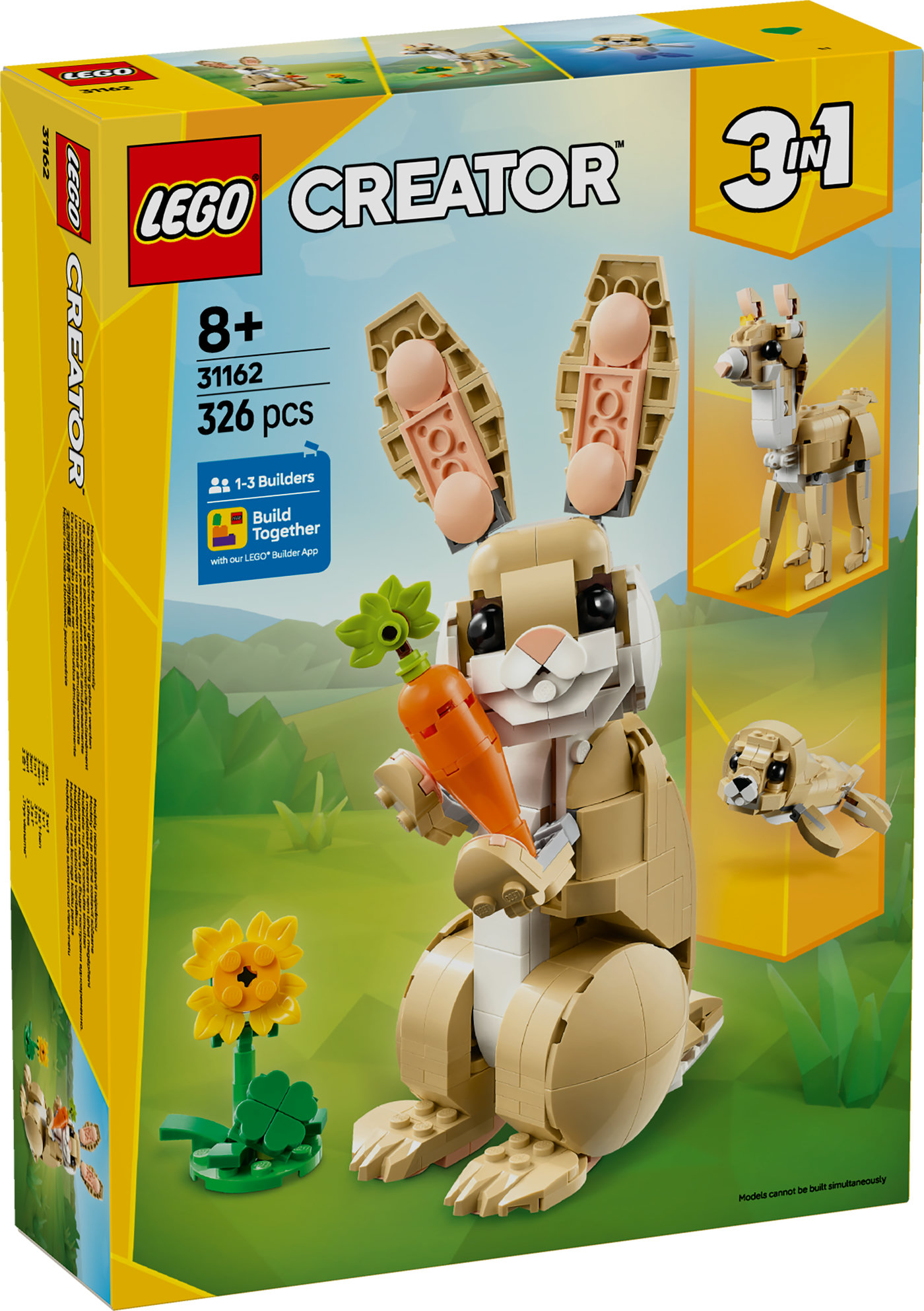 LEGO® Creator Mielas triušiukas Žaidimo rinkinys 31162