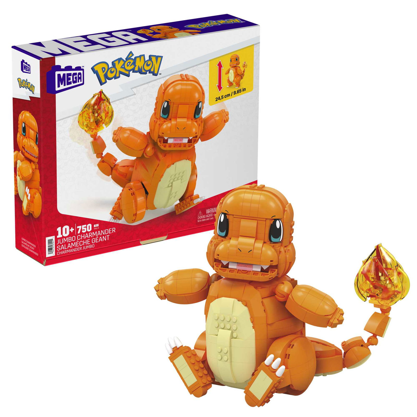 „Mega Construx Pokemon“ rinkinys „Didysis Charmanderis“