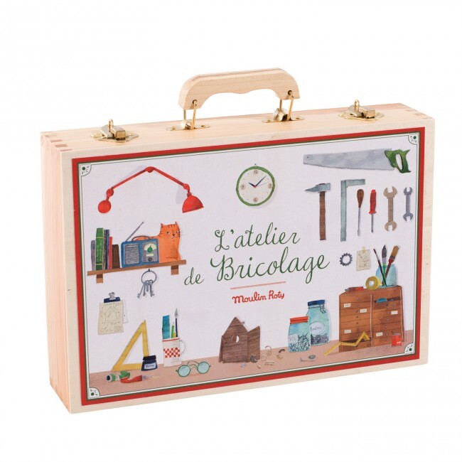 Moulin Roty - didelis žaislinis meistro įrankių rinkinys - Small tool box set