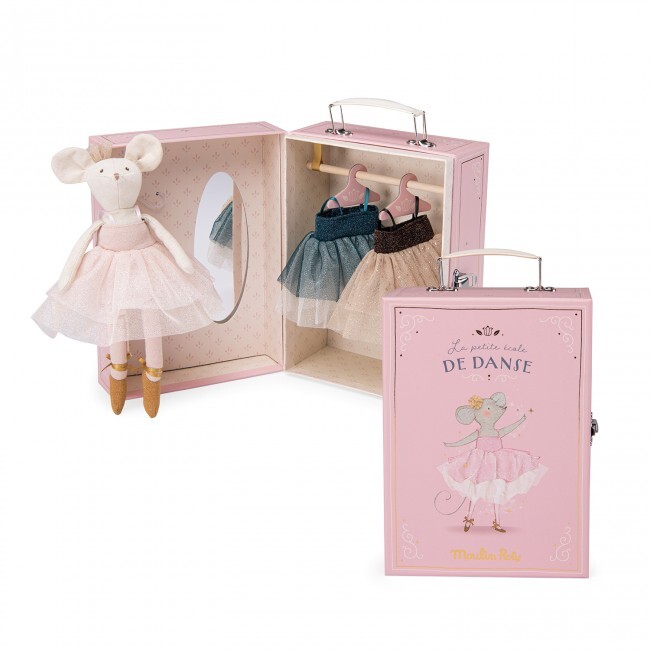 Moulin Roty - pliušinis žaislas - Tutu suitcase La Petite Ecole de Danse