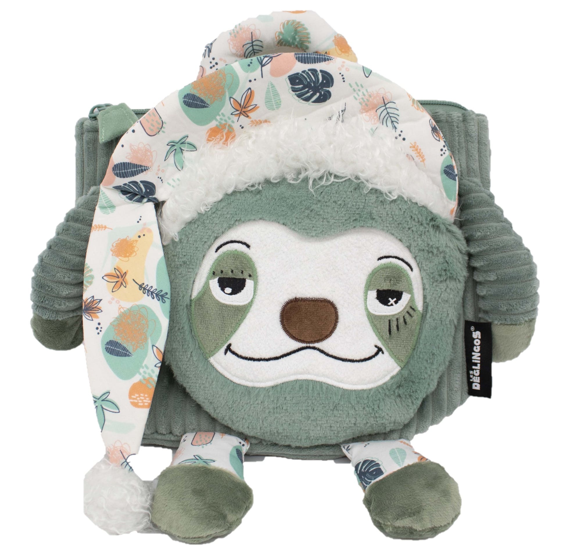 Les Déglingos kuprinė Chillos the Sloth Corduroy Backpack