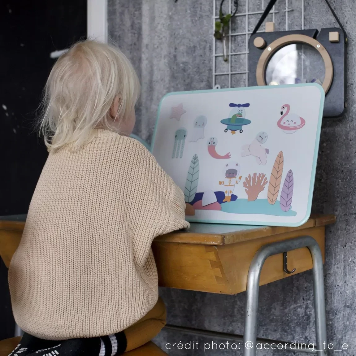 Ma Cabane à Rêves - magnetinė lenta stačiakampio formos - School magnetic whiteboard -- Opaline