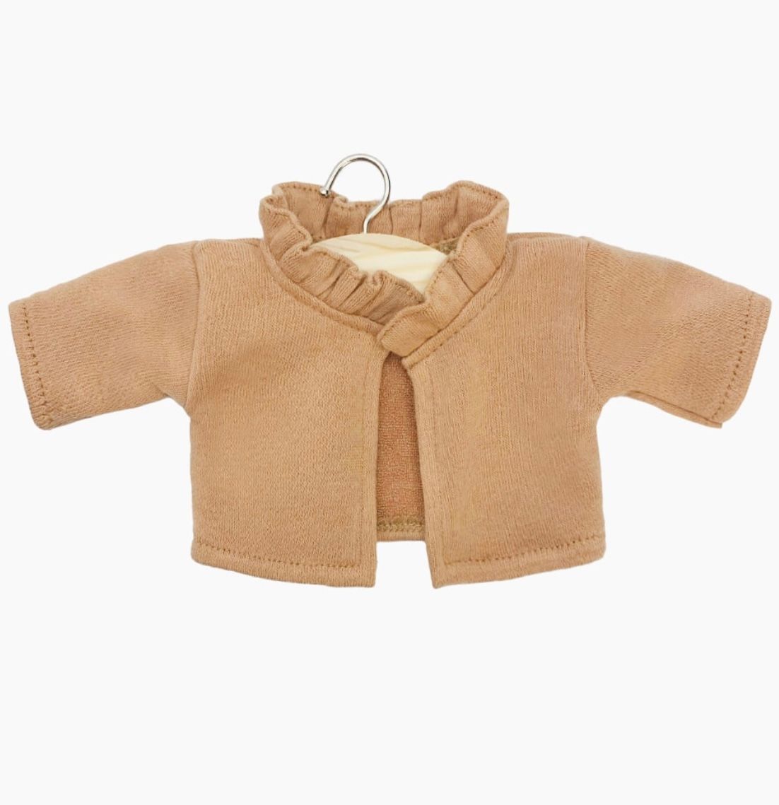 MINIKANE - Megztukas GORDIS lėlėms | Claudia cardigan in brown sugar fleece