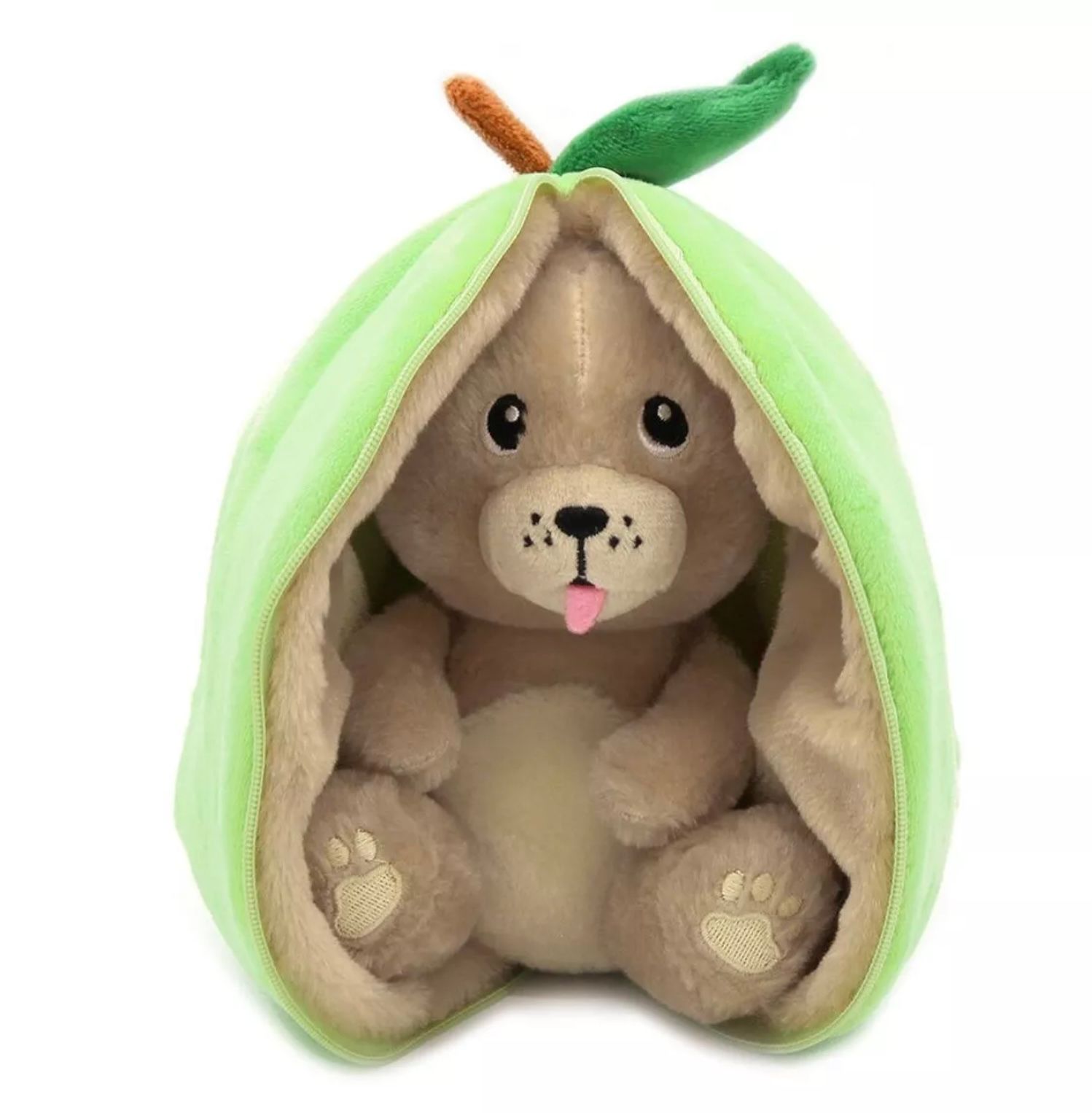 Les Déglingos - pliušinis žaislas -FLIPETZ - Rocket the dog soft toy / Apple