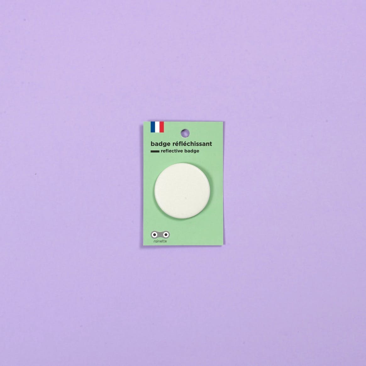 RAINETTE atšvaitas Small reflective badge | White