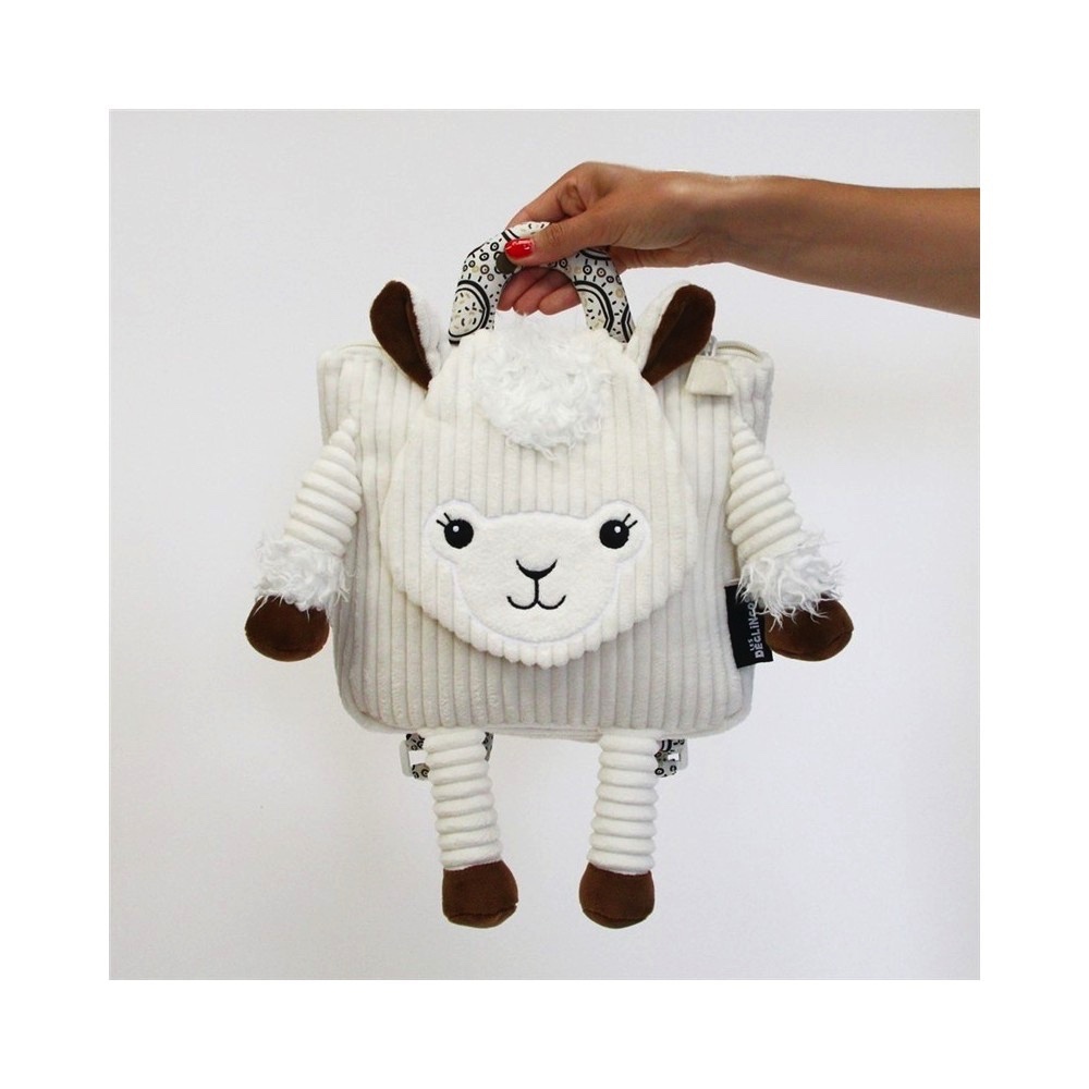 Les Déglingos kuprinė Corduroy backpack Muchachos the llama