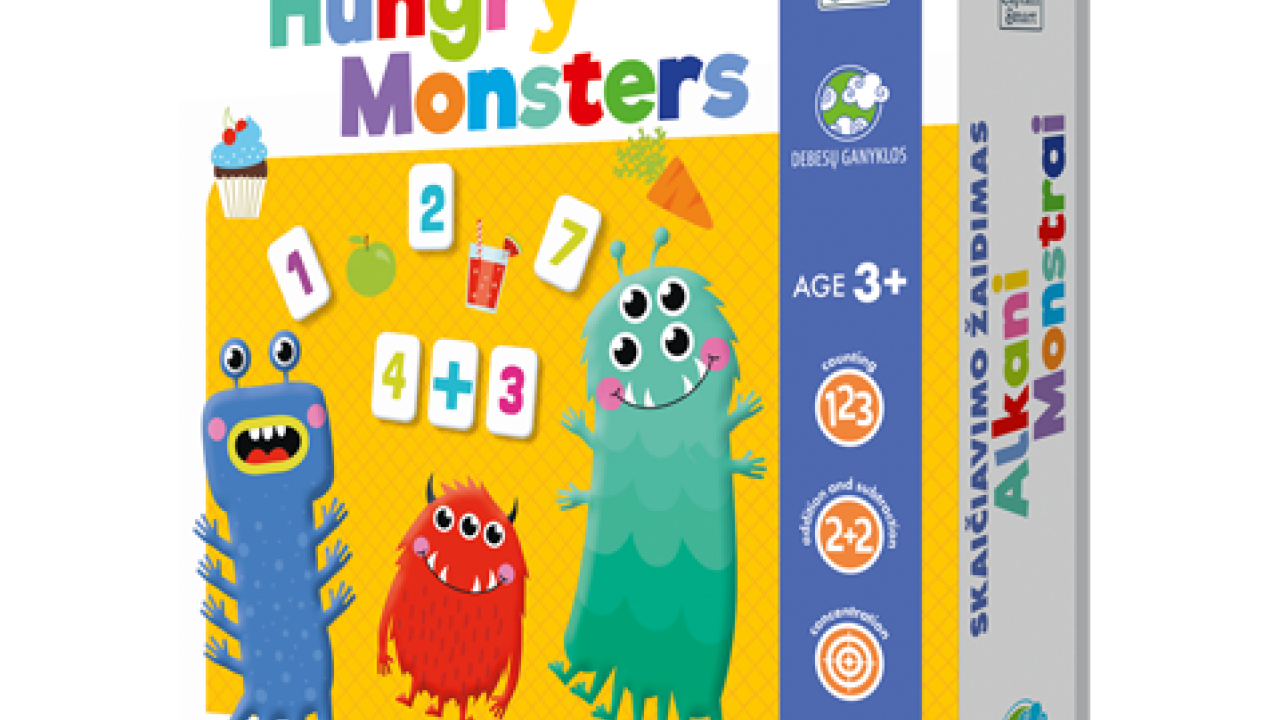 Edukacinis žaidimas „Hungry Monsters" (Alkani monstrai)