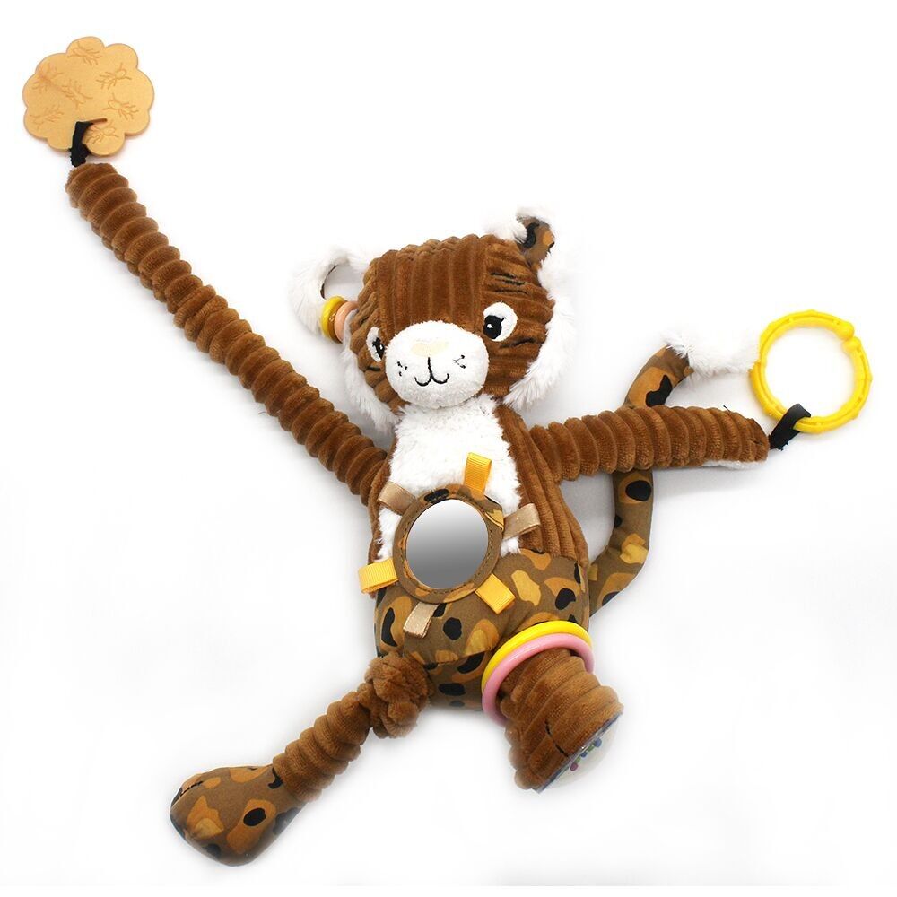 Les Déglingos vibruojantis veiklos žaislas - Speculos the Tiger nomadic activity plush