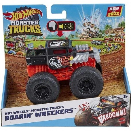 HOT WHEELS MONSTER TRUCK automobilis Roarin Wreckers Bone Shaker CU