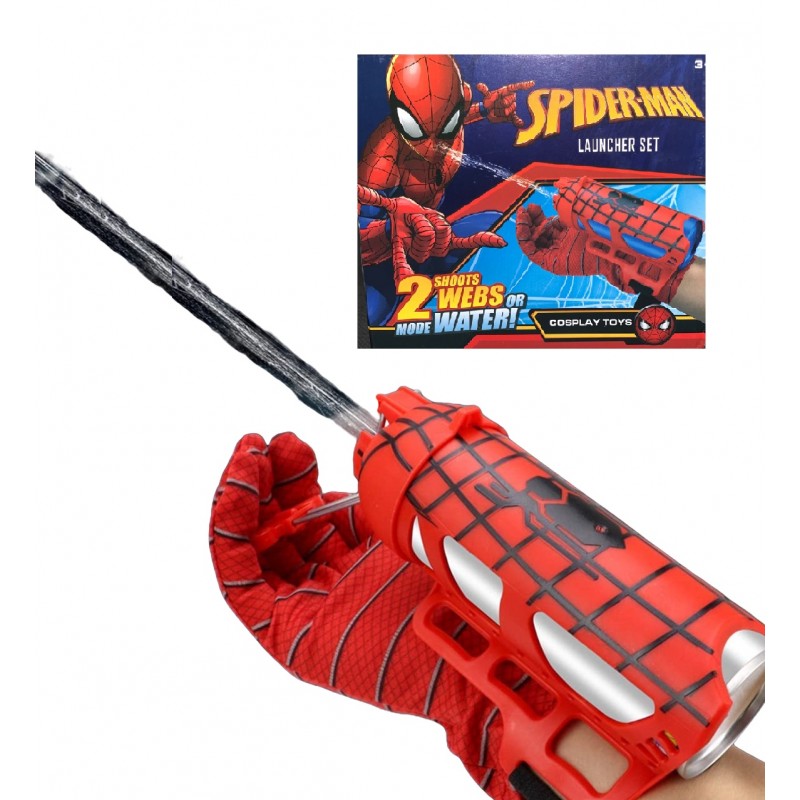 Spiderman pirštinė su tinklo paleidimo rinkiniu
