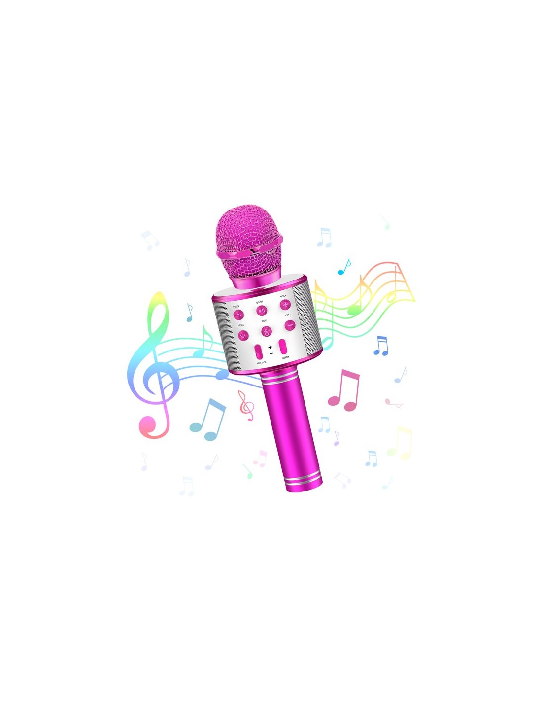 Karaoke Bluetooth mikrofonas su  įrašymo funkcija