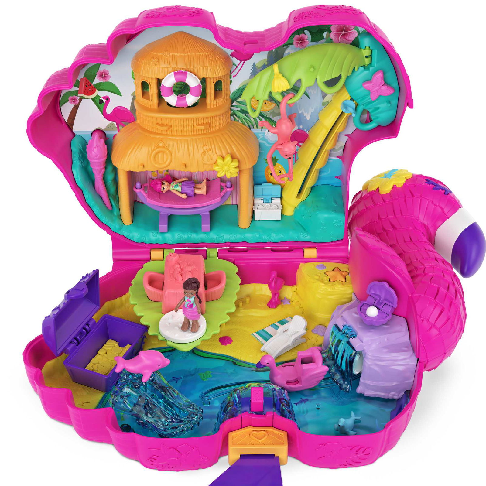 Lėlės Polly Pocket flamingo pramogų rinkinys