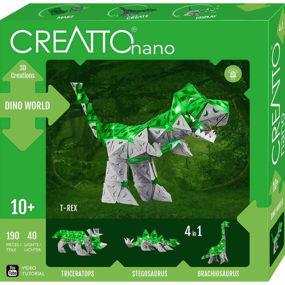 Lavinamasis rinkinys CREATTO DINO WORLD 10+