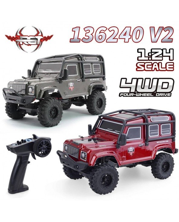 SURPASS HOBBY RGT 136240 V2 1/24 RC Car RTR 15km/h Nuotolinio valdymo pultas 4WD  Automobilis Visureigių transportas