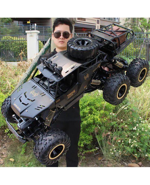 Didelio dydžio 46 cm 6 ratų 4WD RC automobilių žaislai Nuotolinio valdymo automobilis, 4x4 keturių ratų pavara