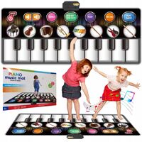 Interaktyvus didelis žaislinis muzikinis kilimėlis šokiams, 148cm