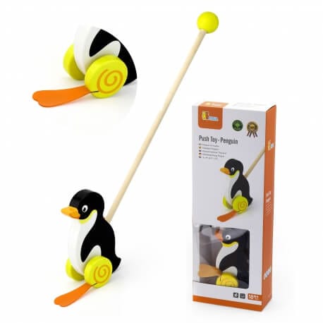 Medinis Stumdukas Pingvinas Viga Toys