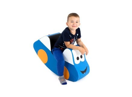 Minkšta Supynė Rokeris CAR Mėlyna 50 x 25 x 90 cm