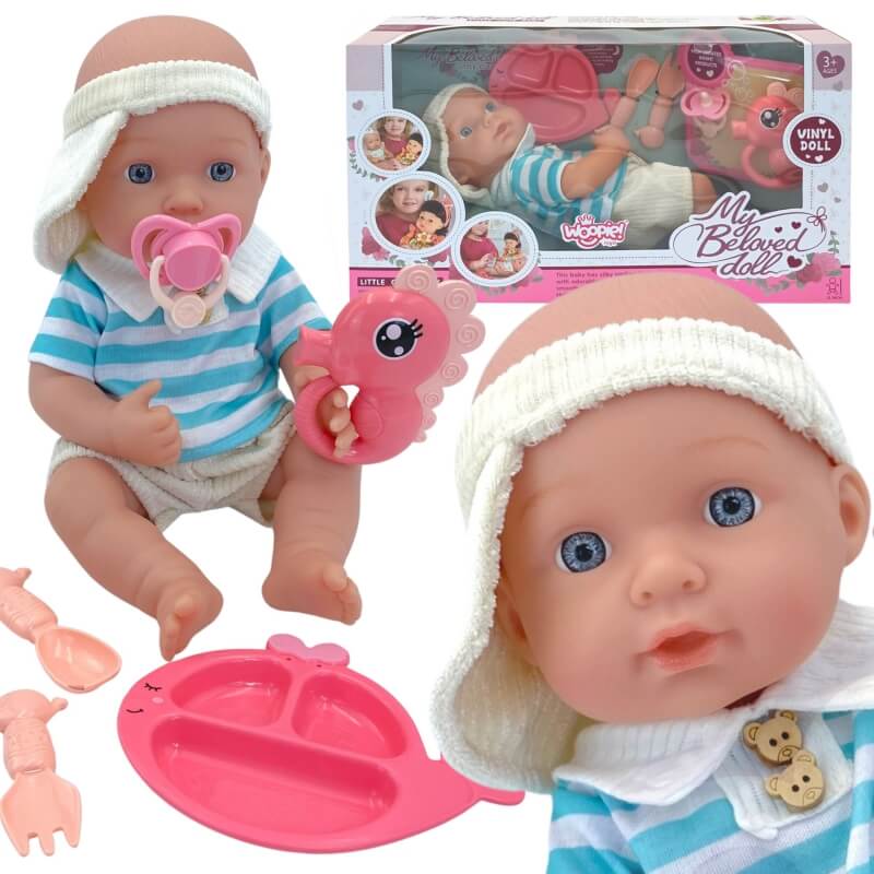 Woopie Royal Lėlė Kūdikis Su Barškučiu Jūrų Arkliukas 30 cm