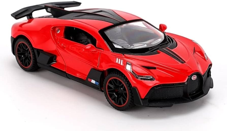 Žaislinė Mašinėlė KiNSMART Automobilis Bugatti Divo Modeliukas Raudonas
