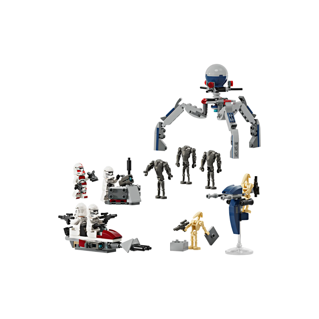 LEGO® 75372 Klonų kario ir kovinio droido kovos rinkinys