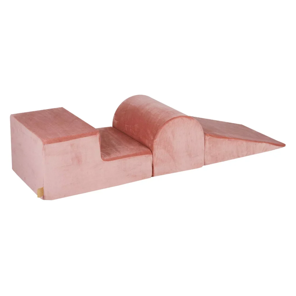 Žaidimų rinkinys iš putų, 3 elementai, aksominis velvetas, abrikosas