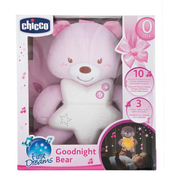 CHICCO Meškutis su žvaigždute, rožinis