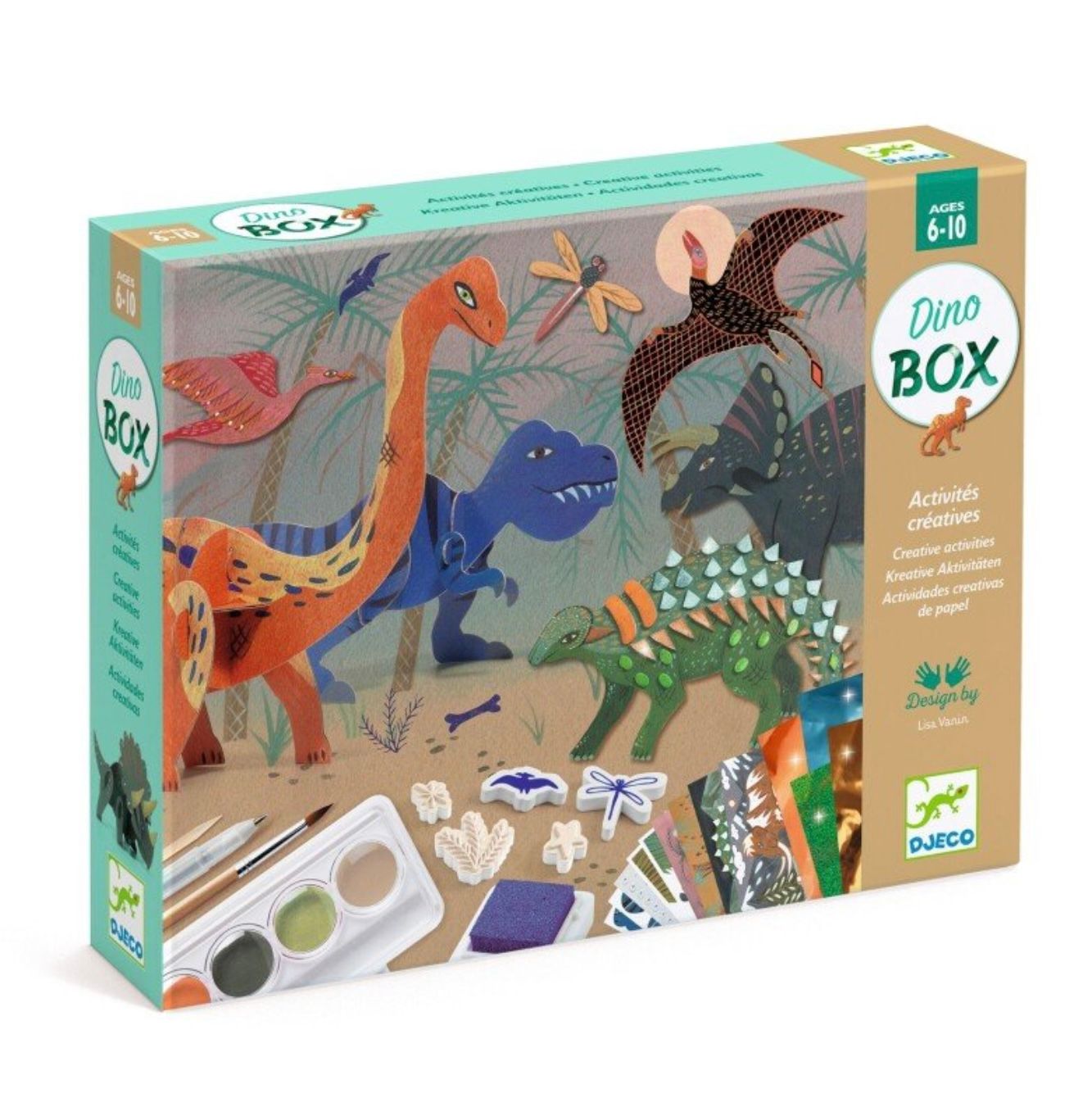 DJECO - Įvairių darbelių rinkinys - Dinozaurų pasaulis