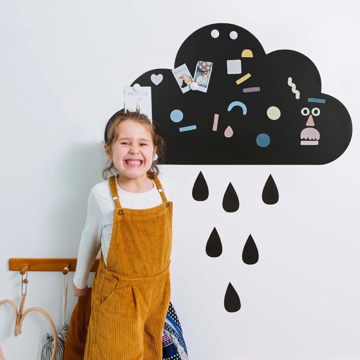 FERFLEX magnetinė lenta prie sienos - NUAGE ET GOUTTES DE PLUIE