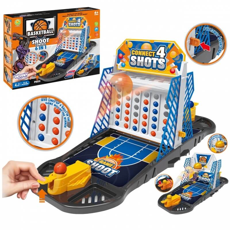 Mini Krepšinio Žaidimas Vaikams 6in1 Su Lankais