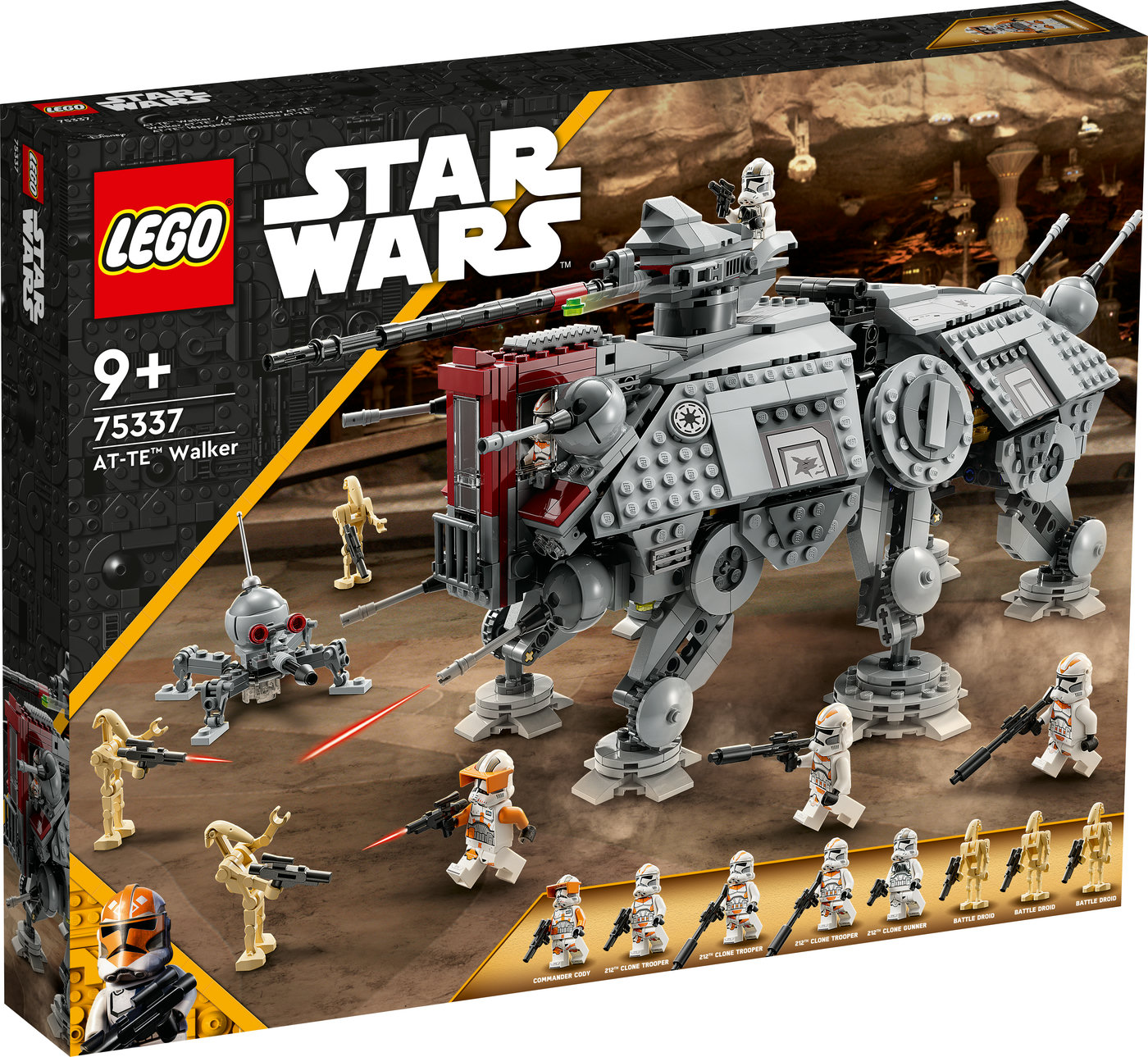 LEGO® Star Wars™ AT-TE™ vaikštūnas 75337 Konstravimo rinkinys (1 082 dalys)