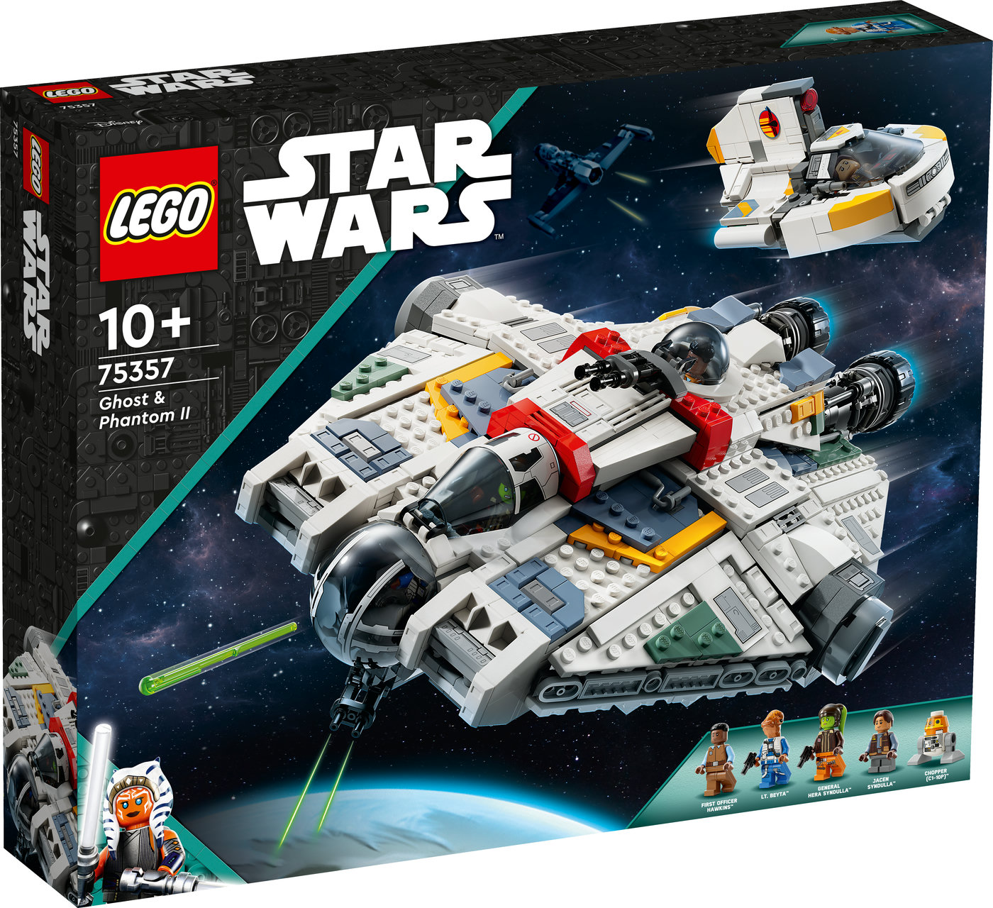 LEGO® Star Wars: Ashoka Vaiduokliai ir Fantomas II 75357 Konstravimo rinkinys (1 394 dalys)