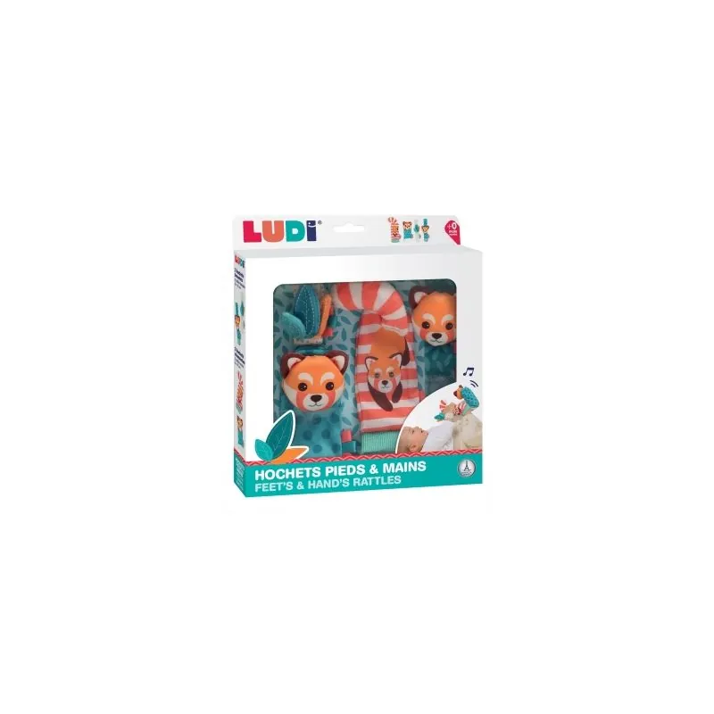 LUDI pėdų ir rankų barškučių rinkinys, L30102