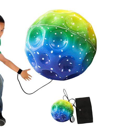 Šokinėjantis kamuoliukas su guma BOUNCY BALL, 1 vnt.