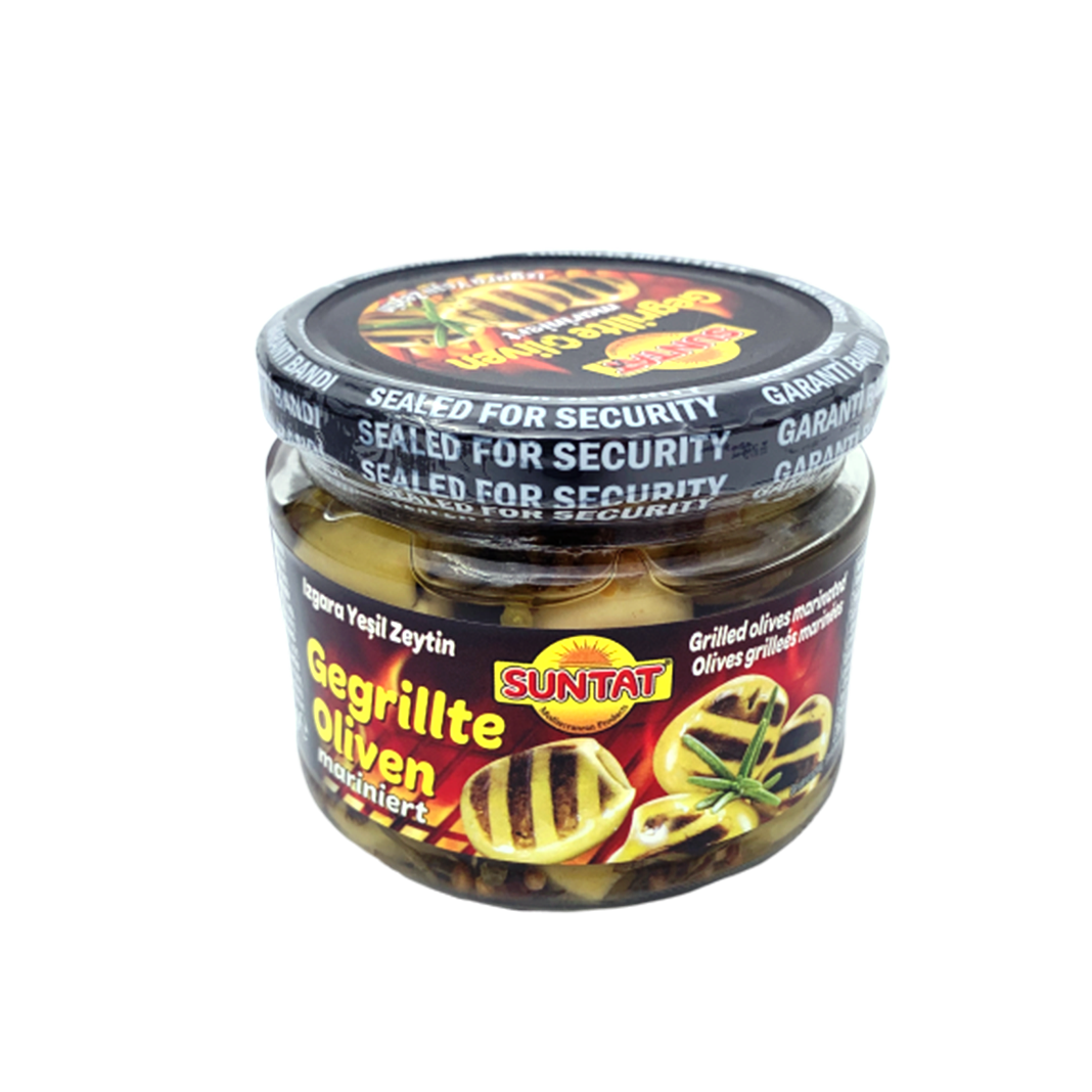 Žalios alyvuogės keptos ant griliaus SUNTAT, 250 g