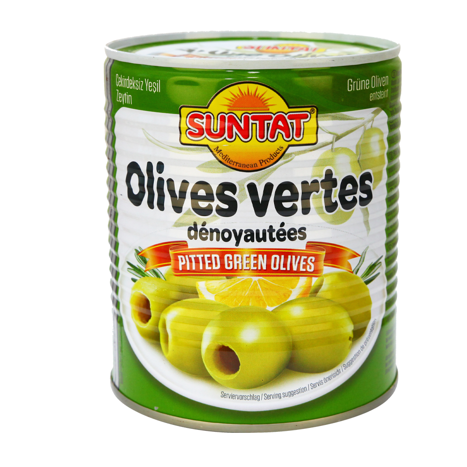 Žaliosios alyvuogės be kauliukų SUNTAT, 800 g