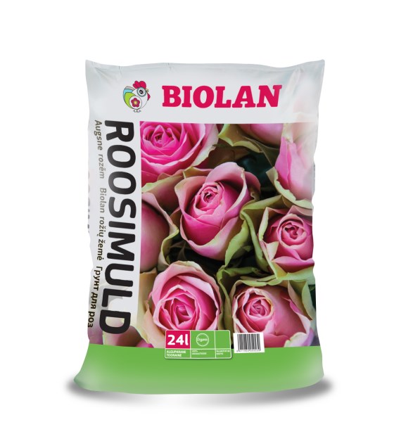 Žemė rožėms 24 l naudojimui paruoštas substratas Biolan